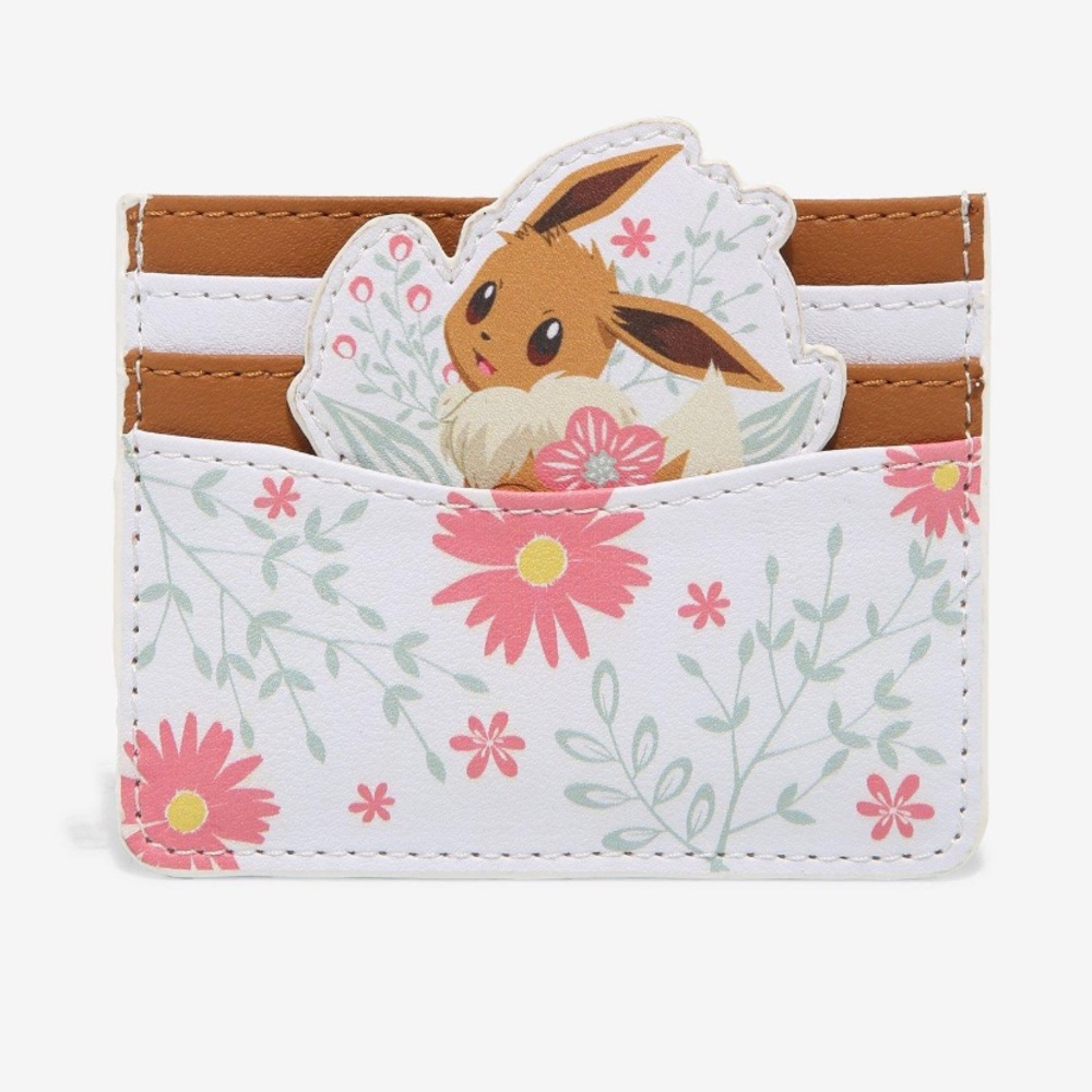 Hot Topic Loungefly Pokémon Eevee Spring‎ Flower Cardholder